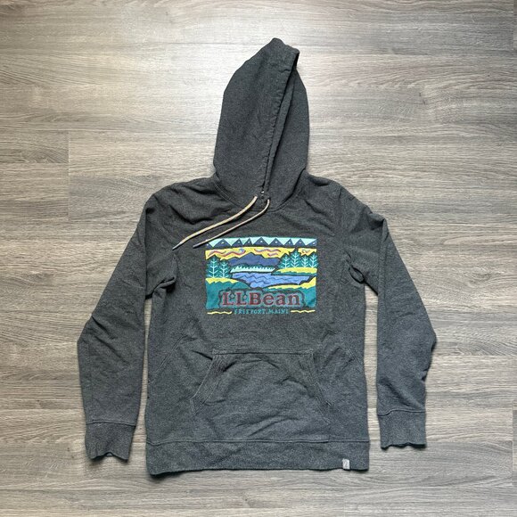 L.L. Bean Women's Freeport Main Hoodie - Grey - Picture 1 of 6